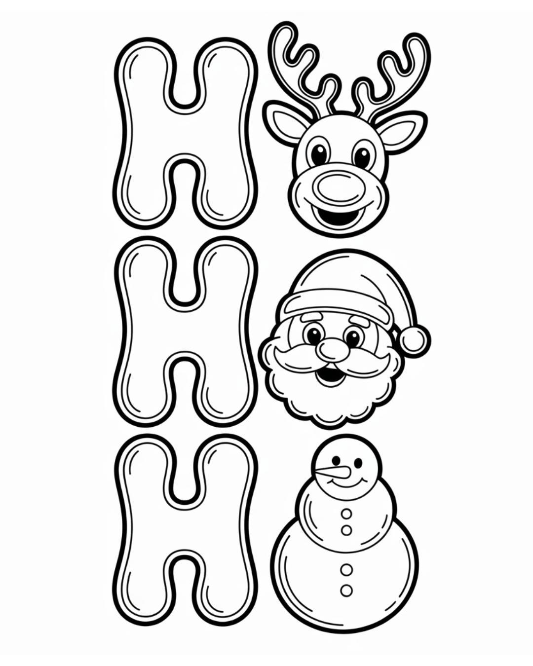 (SUBLIMATION) Sketch Transfer- HoHoHo