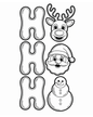 (SUBLIMATION) Sketch Transfer- HoHoHo