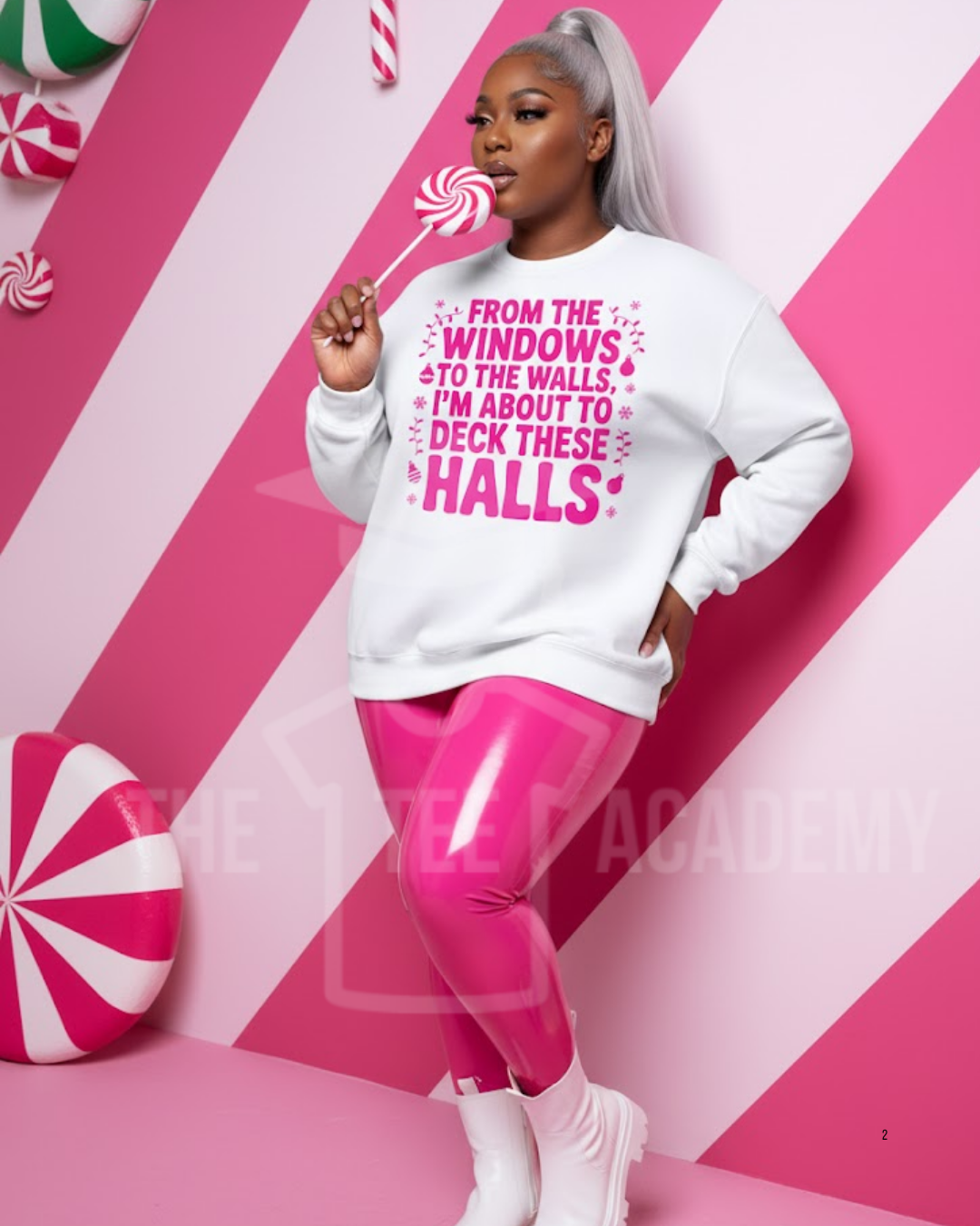 (Pink) From The Window To The Halls- Screen Print Transfer