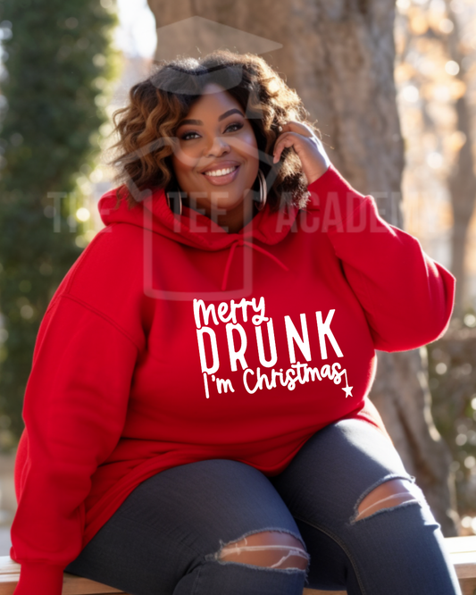 Merry Drunk-Screen Print Transfer