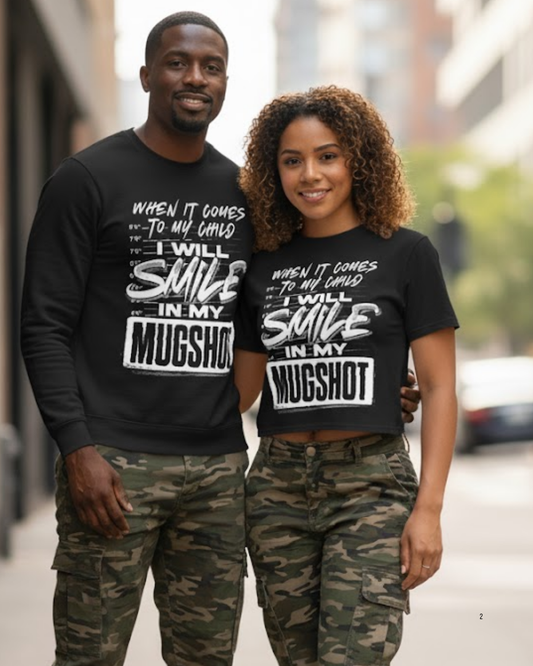 Smile In My Mug Shot- Screen Print Transfer