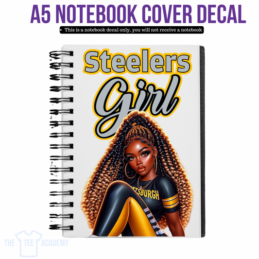 UV DTF Planner Cover Decal - Steelers Girl