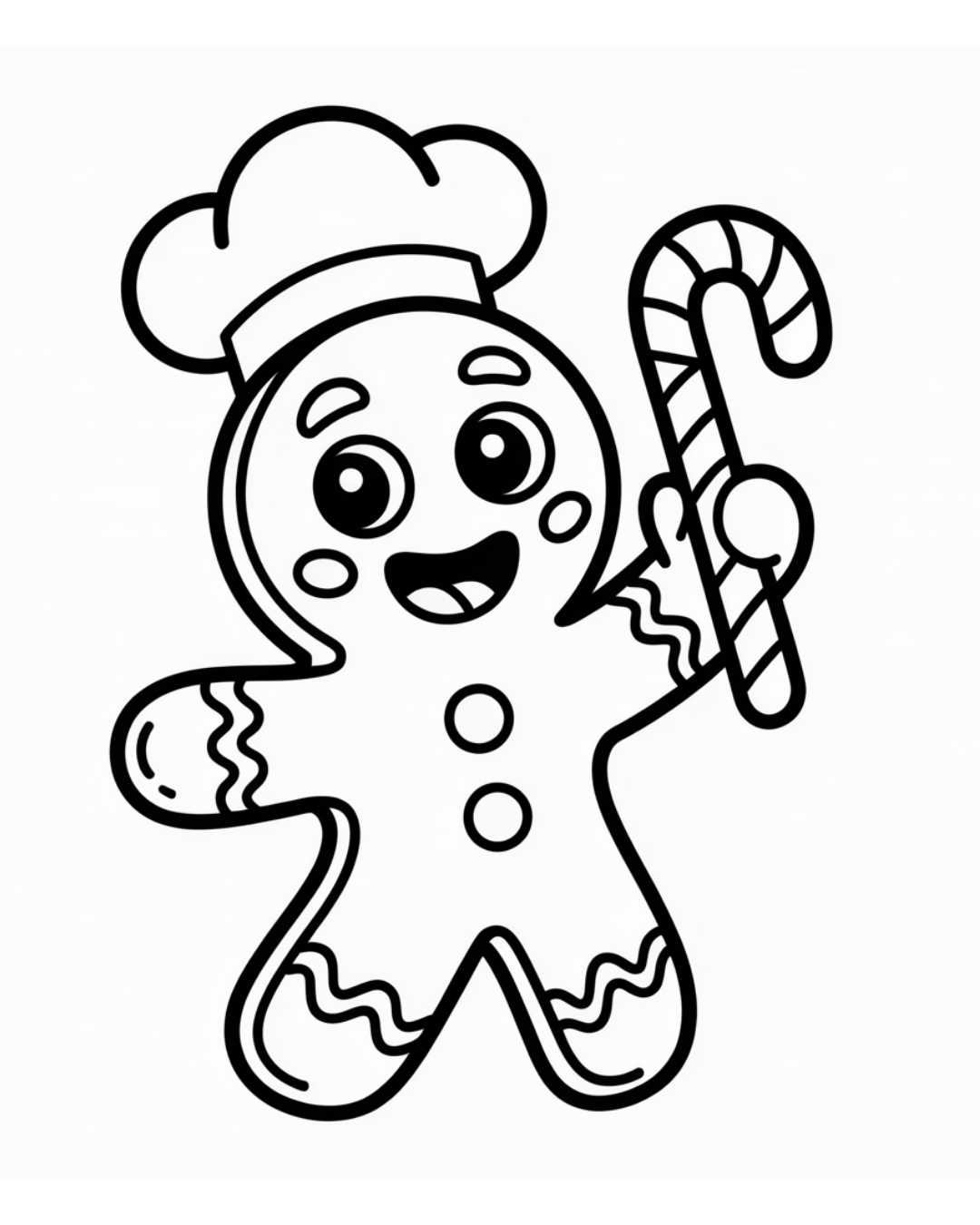 (SUBLIMATION) Sketch Transfer- Gingerbread Man