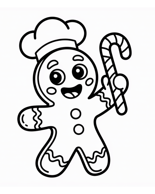(SUBLIMATION) Sketch Transfer- Gingerbread Man