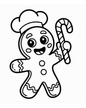 (SUBLIMATION) Sketch Transfer- Gingerbread Man
