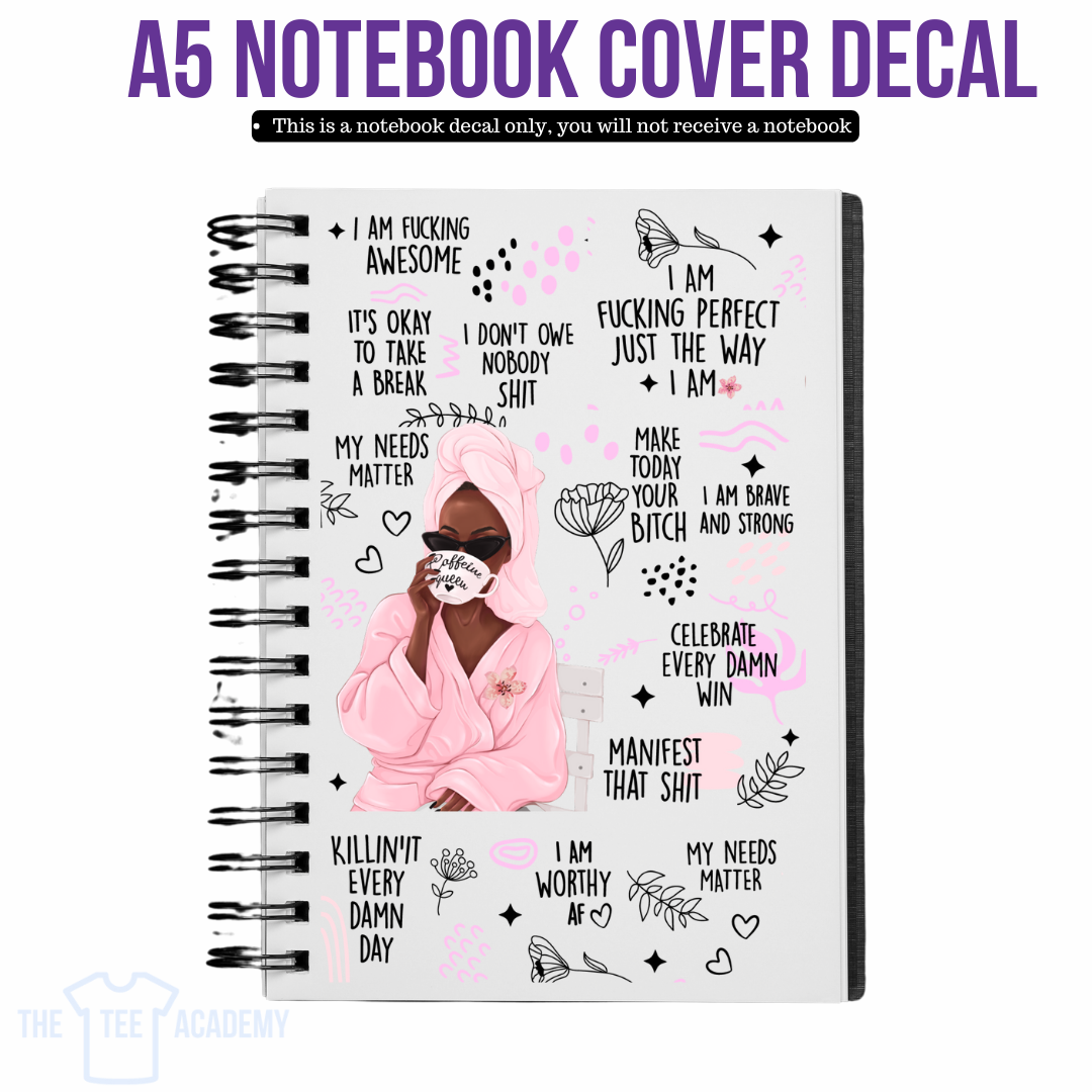 UV DTF Planner Cover Decal - Worthy AF