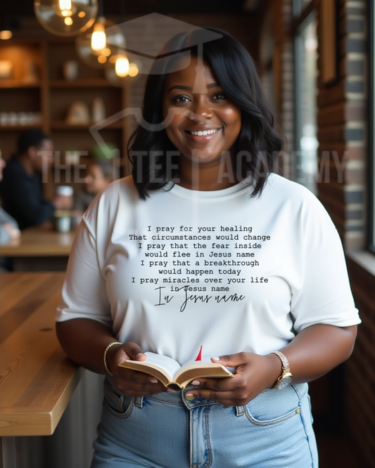 In Jesus Name- Screen Print Transfer