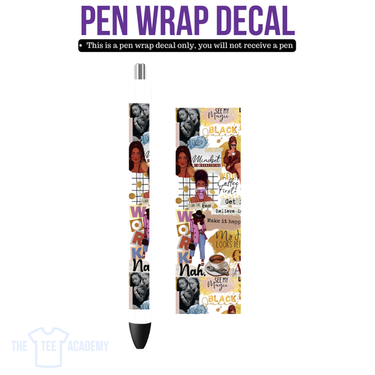 UV DTF Pen Wrap- Magazine Cutouts