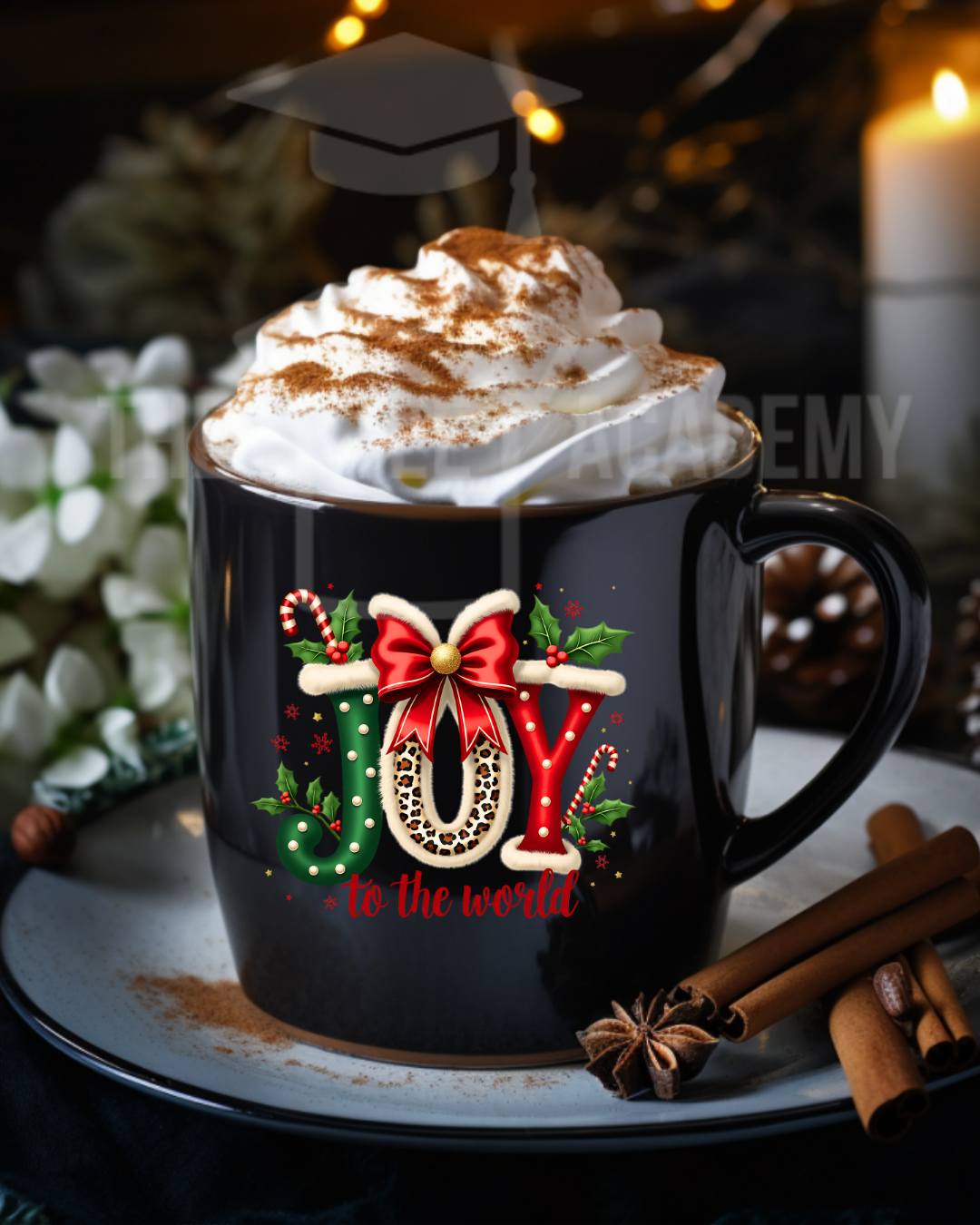 UV DTF Cup Decal - Joy To The World