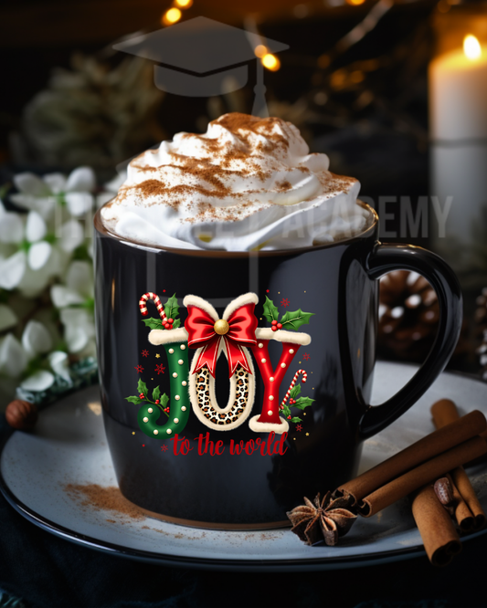 UV DTF Cup Decal - Joy To The World