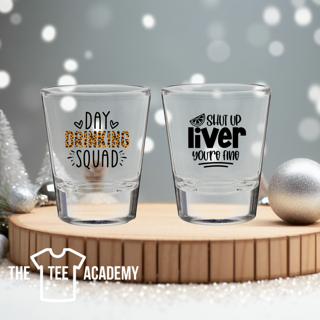 Shot Glasses- UV DTF Cup Decal