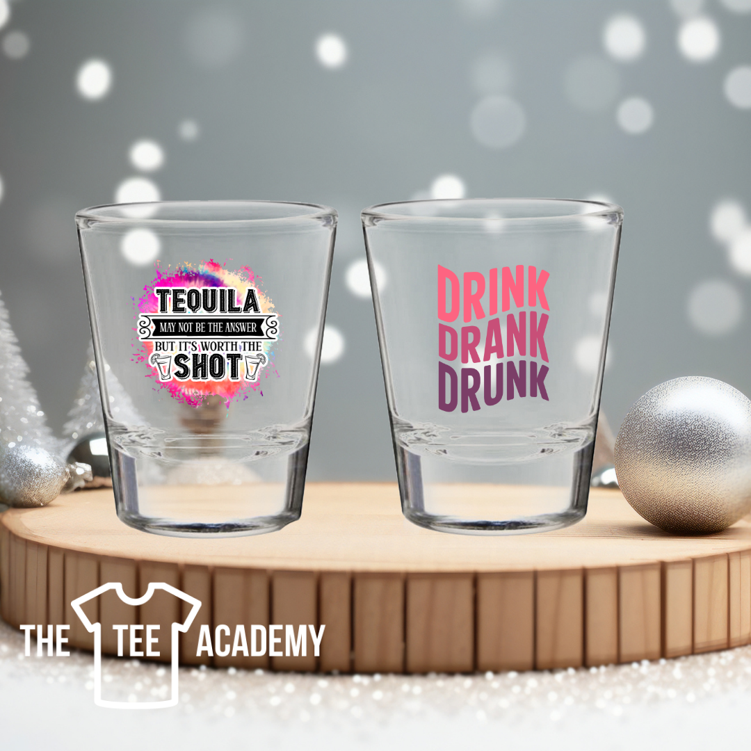 Shot Glasses- UV DTF Cup Decal