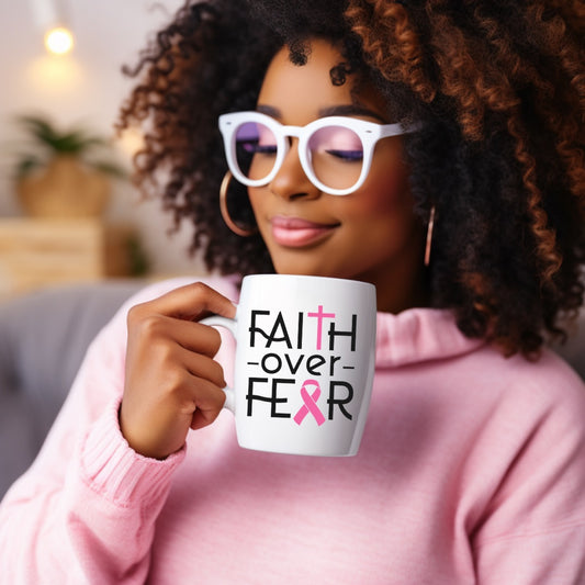 Faith Over Fear- UV DTF Cup Decal