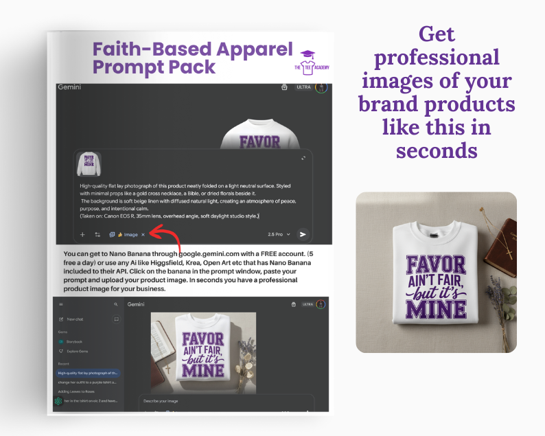 Faith & Gratitude Apparel Prompt Pack