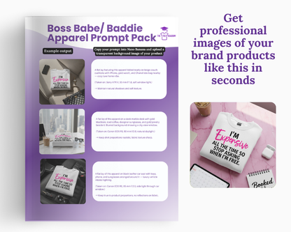 Boss Babe/Baddie Apparel Prompt Pack