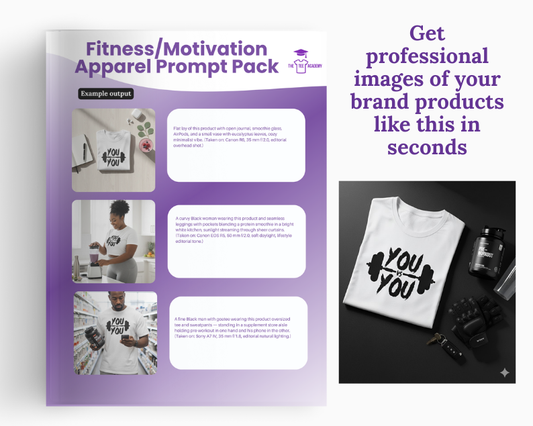 Fitness Motivation Apparel Prompt Pack