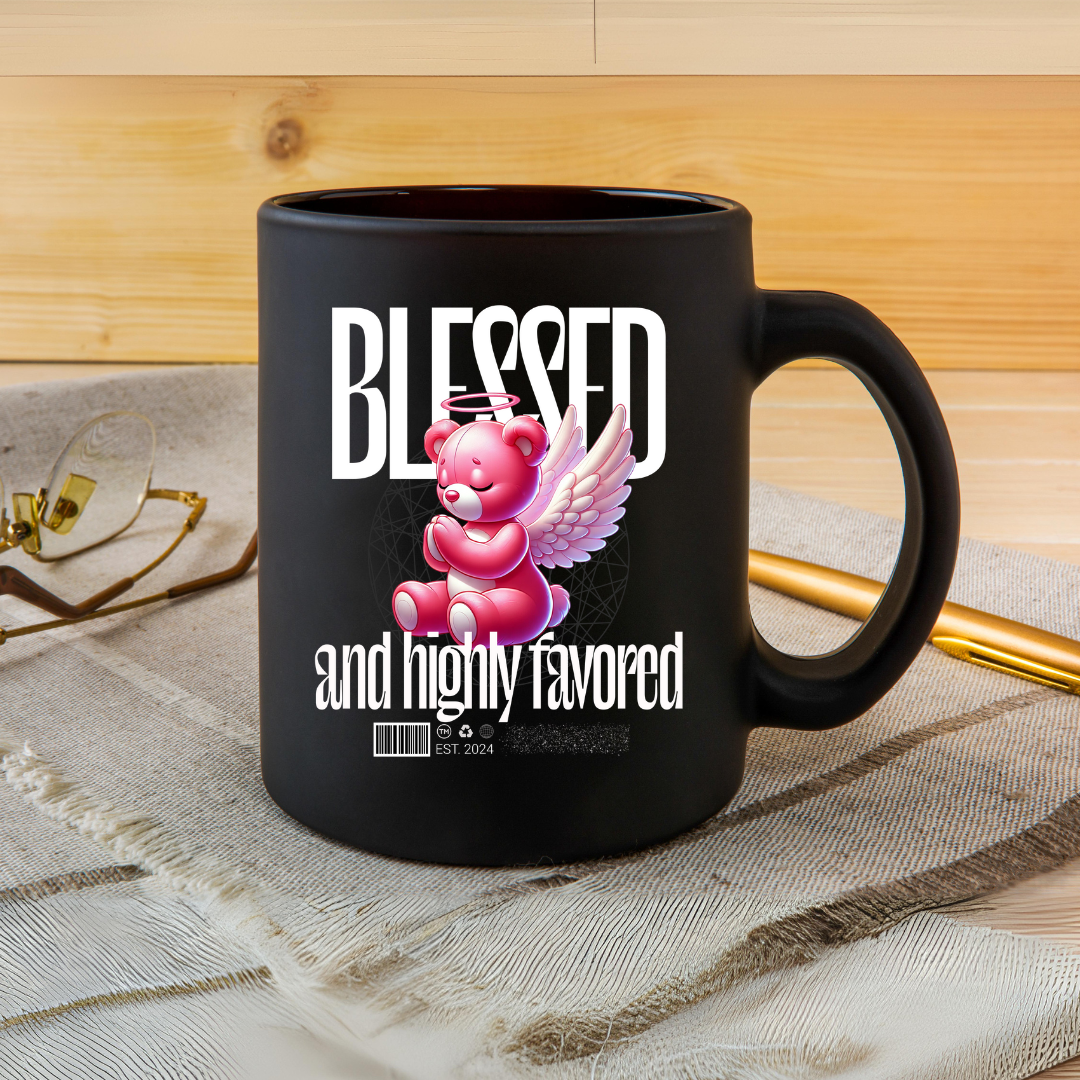 (Bear) Blessed and Highly Favored- UV DTF Cup Decal