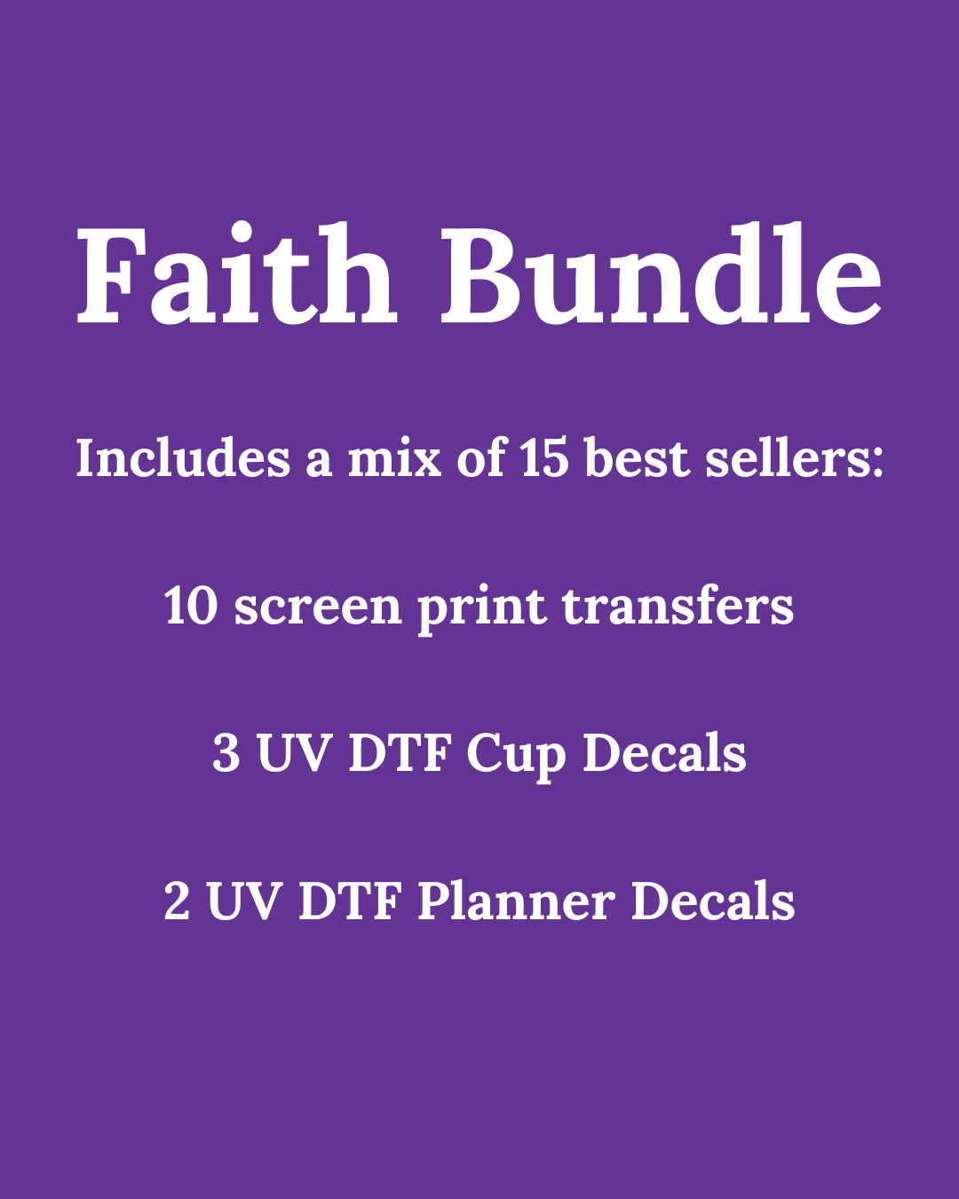 Faith Variety Bundle