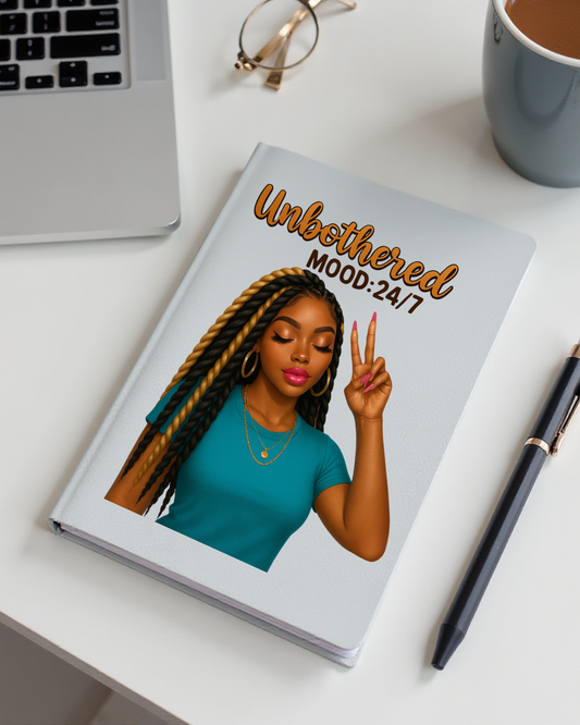 UV DTF Planner Cover Decal - (New) Unbothered Mood: 24/7