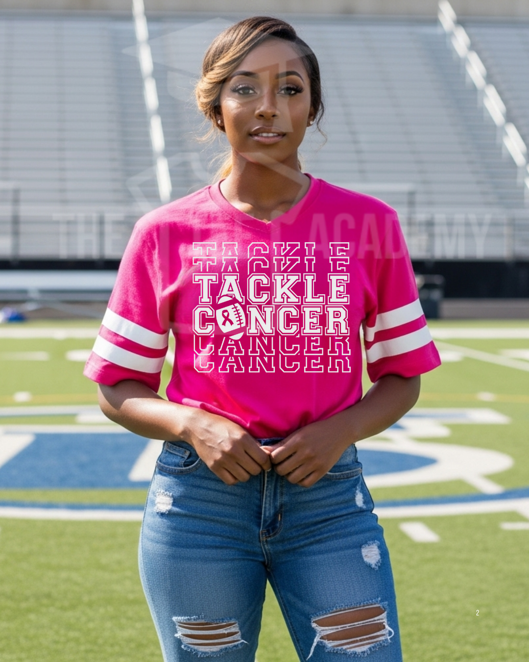 Tackle Cancer- Screen Print Transfer