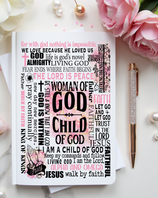 UV DTF Planner Cover Decal - Woman Of God