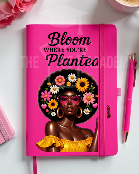 UV DTF Planner Cover Decal- Bloom Where You're Planted