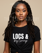 Locs And Big Earrings- Screen Print Transfer