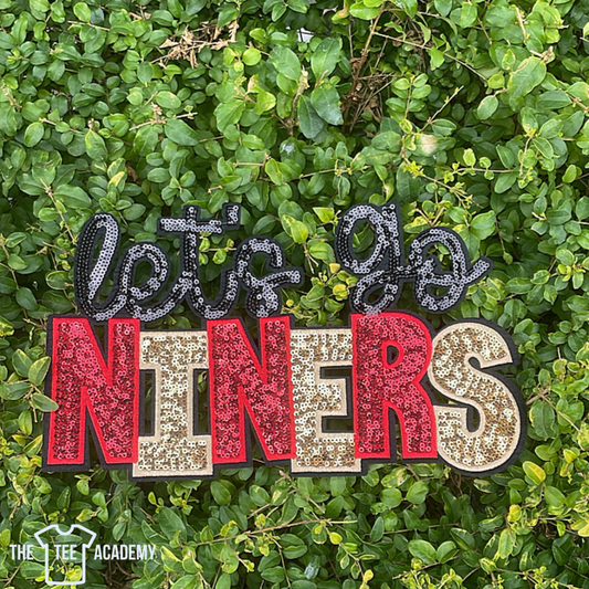 Sequin Patch Transfer- Let's Go Niners