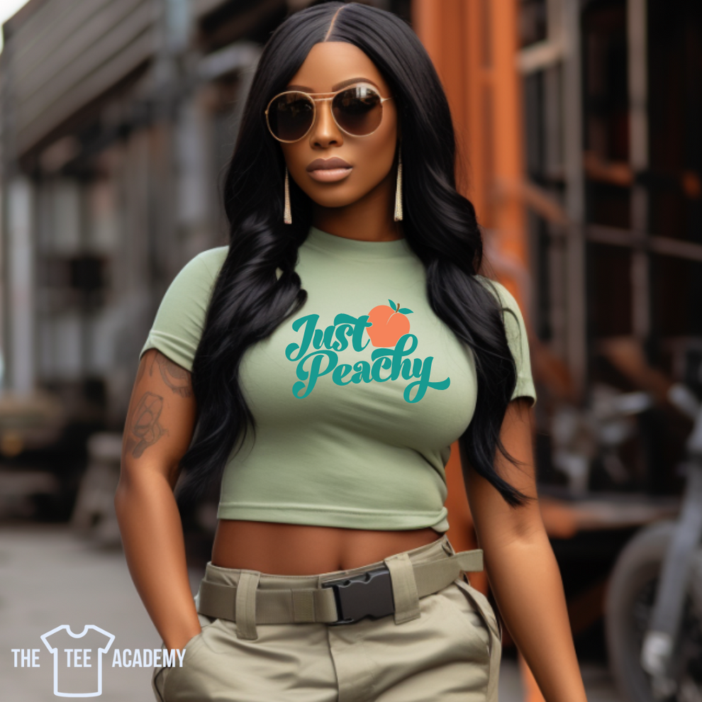 Just Peachy Matte Clear Film Screen Print Transfer The Tee Academy