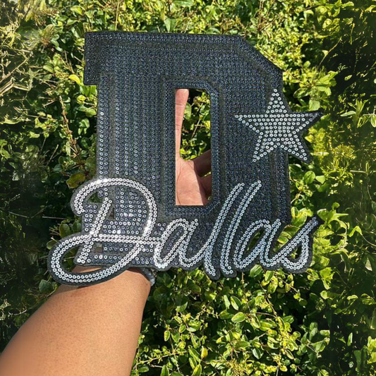 Sequin Patch Transfer- D Dallas ⭐