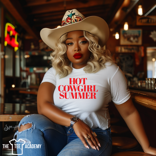 Hot Cowgirl Summer- Screen Print Transfer
