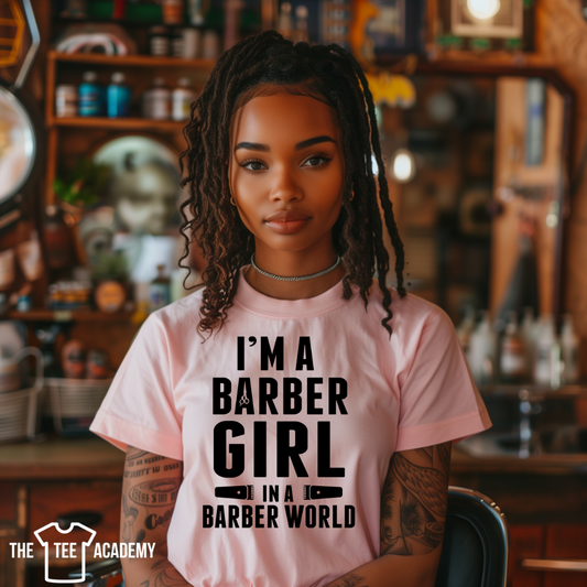 I'm A Barber Girl- Screen Print Transfer