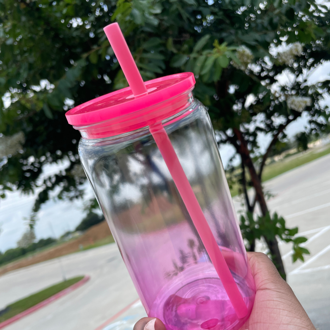 16 oz Ombre Jelly Plastic Cup