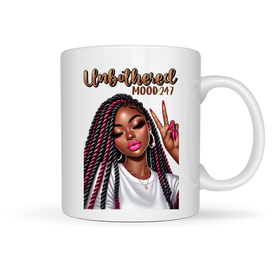 UV DTF Cup Decal - Unbothered 24:7