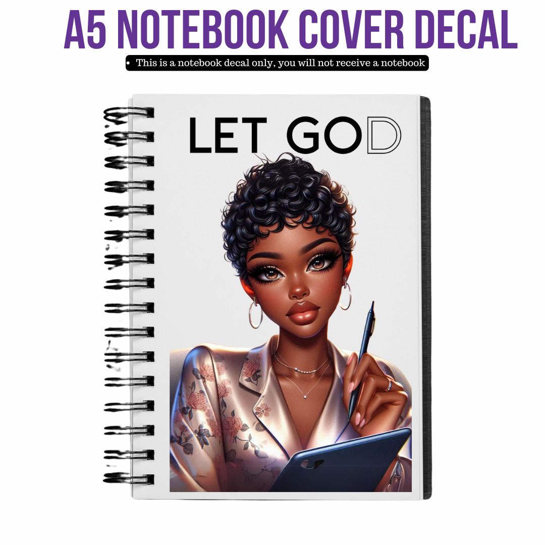 UV DTF Planner Cover Decal -Let God