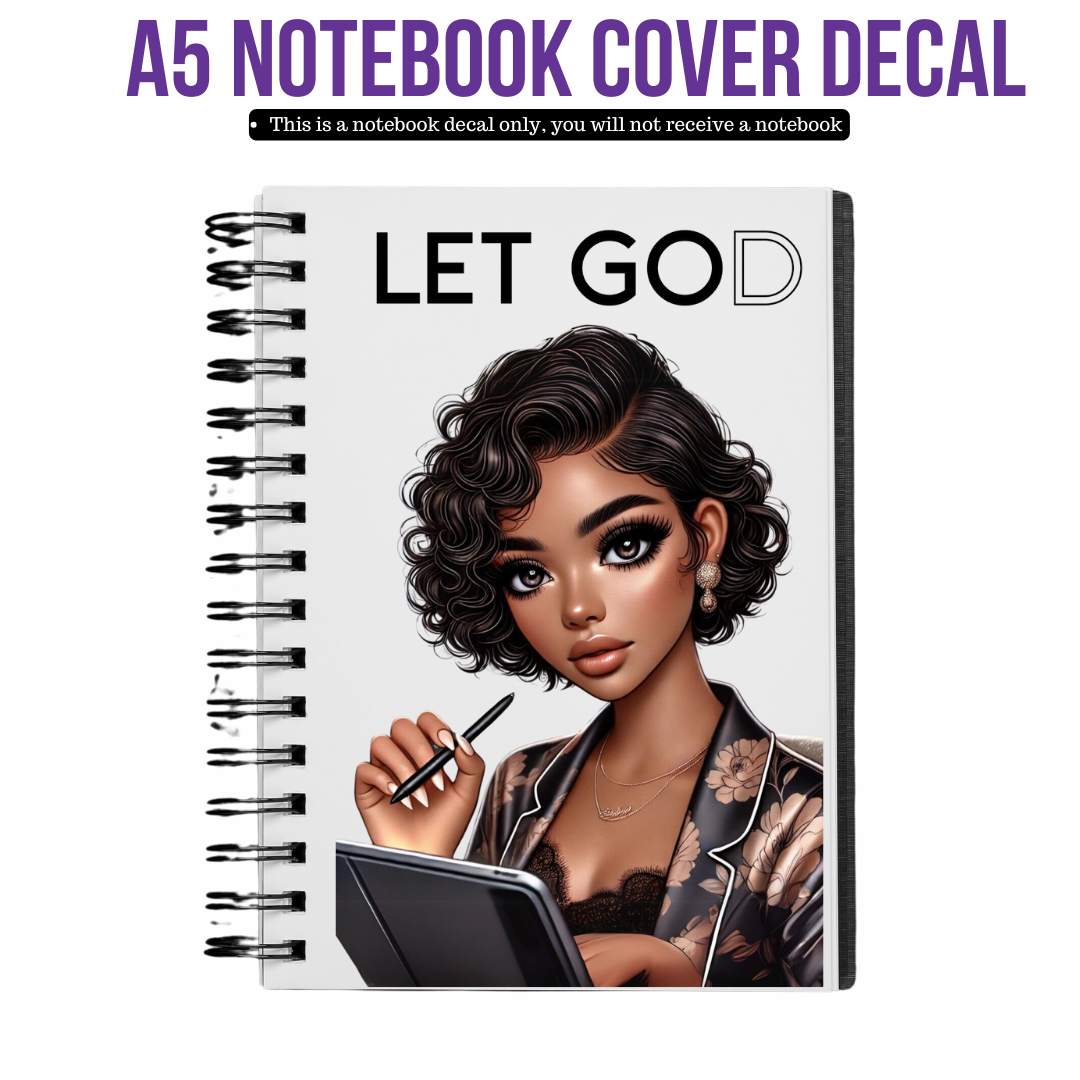 UV DTF Planner Cover Decal -Let God