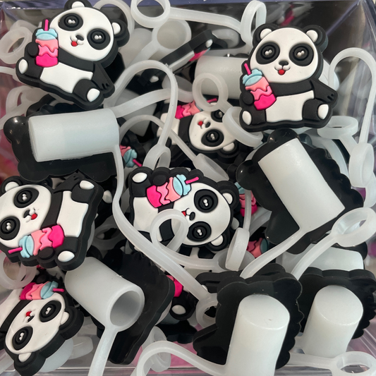 Panda Straw Topper