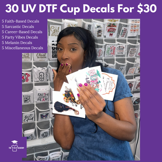 30 Cup Decals For $30 Sarcastic Decals Bundle