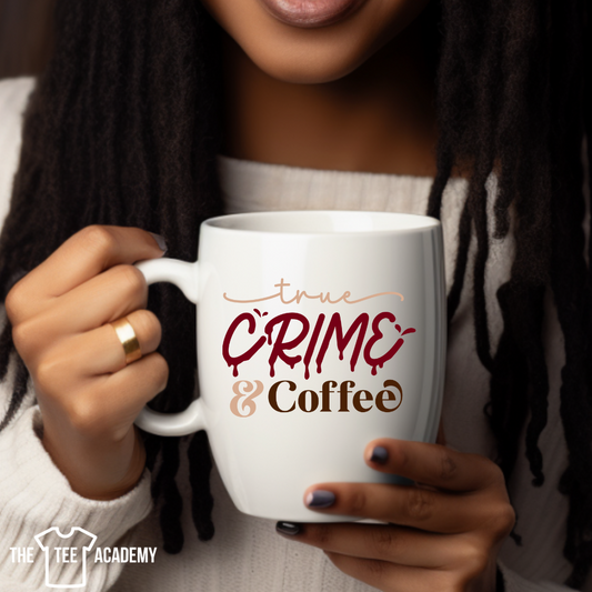 Coffee & Crime - DTF Cup Decal
