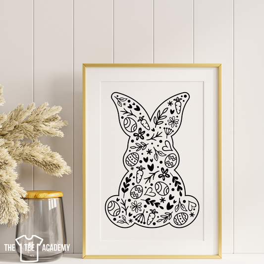 (Sketch) Abstract Bunny - Screen Print Transfer