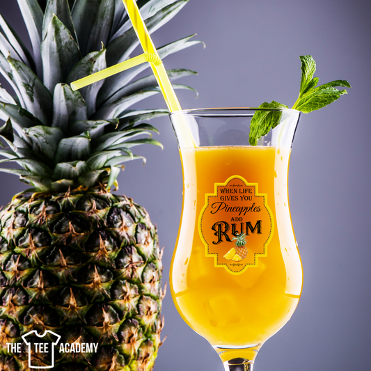 UV DTF Cup Decal- Pineapples Make Rum