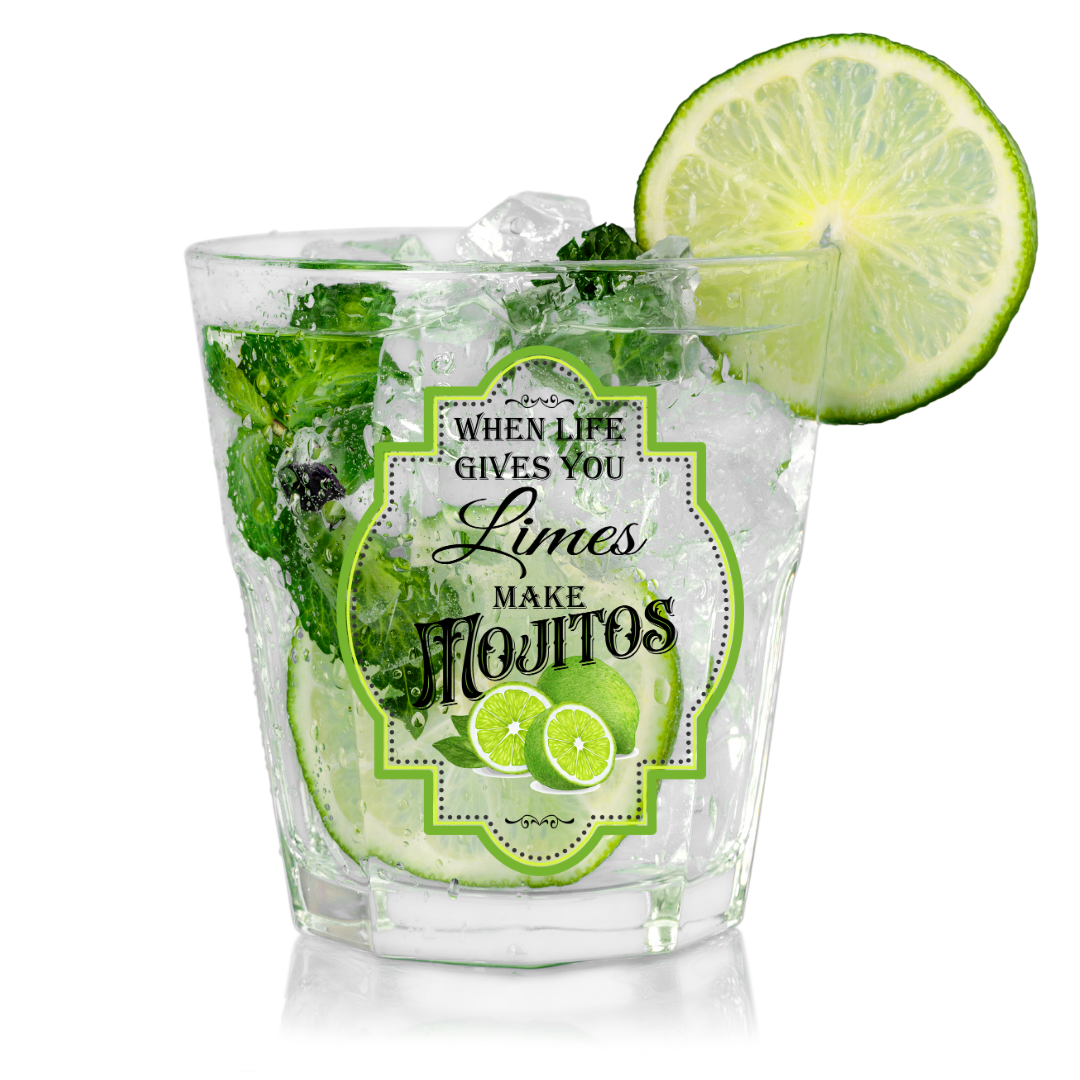 UV DTF Cup Decal- Limes Make Mojitos