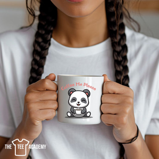 UV DTF Cup Decal-(Panda) Coffee Me Please