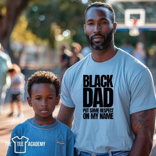Black Dad  - Screen Print Transfer