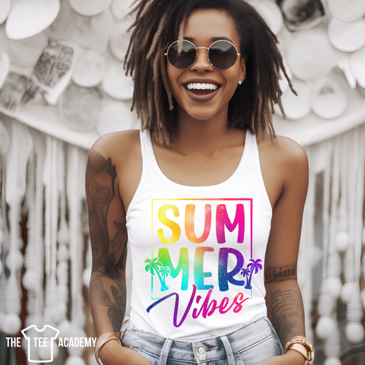 Summer Vibes -Matte Clear Film Screen Print Transfer