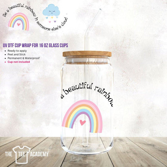 A Beautiful Rainbow -UV DTF Cup Wrap