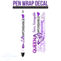 UV DTF Pen Wrap- (Purple) Words Of Affirmations