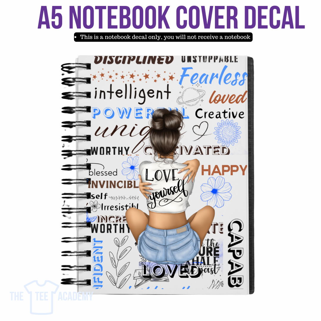 UV DTF Planner Cover Decal - Love Yourself