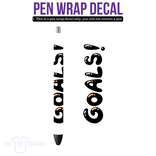 UV DTF Pen Wrap- Goals!