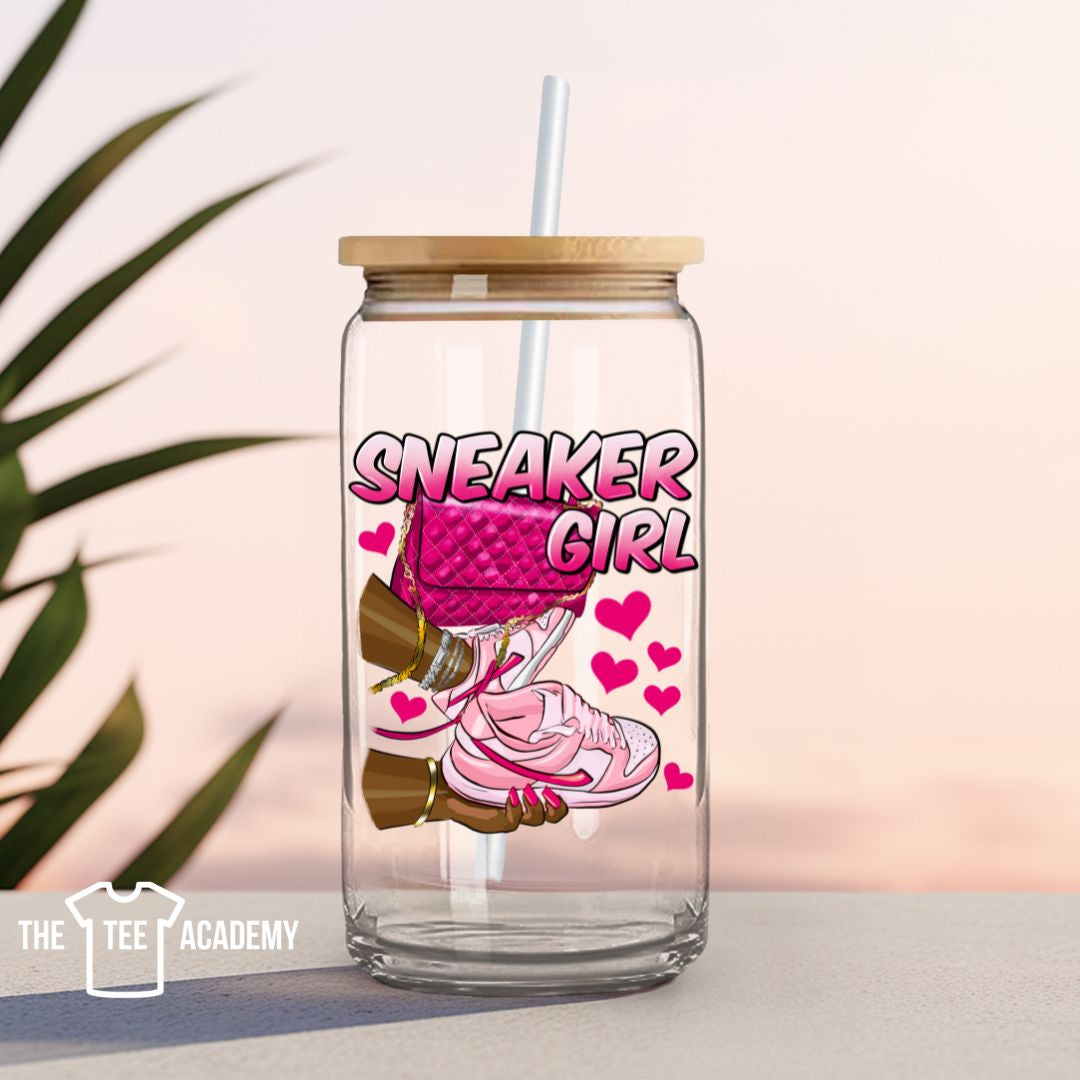 UV DTF Cup Decal - Sneaker Girl